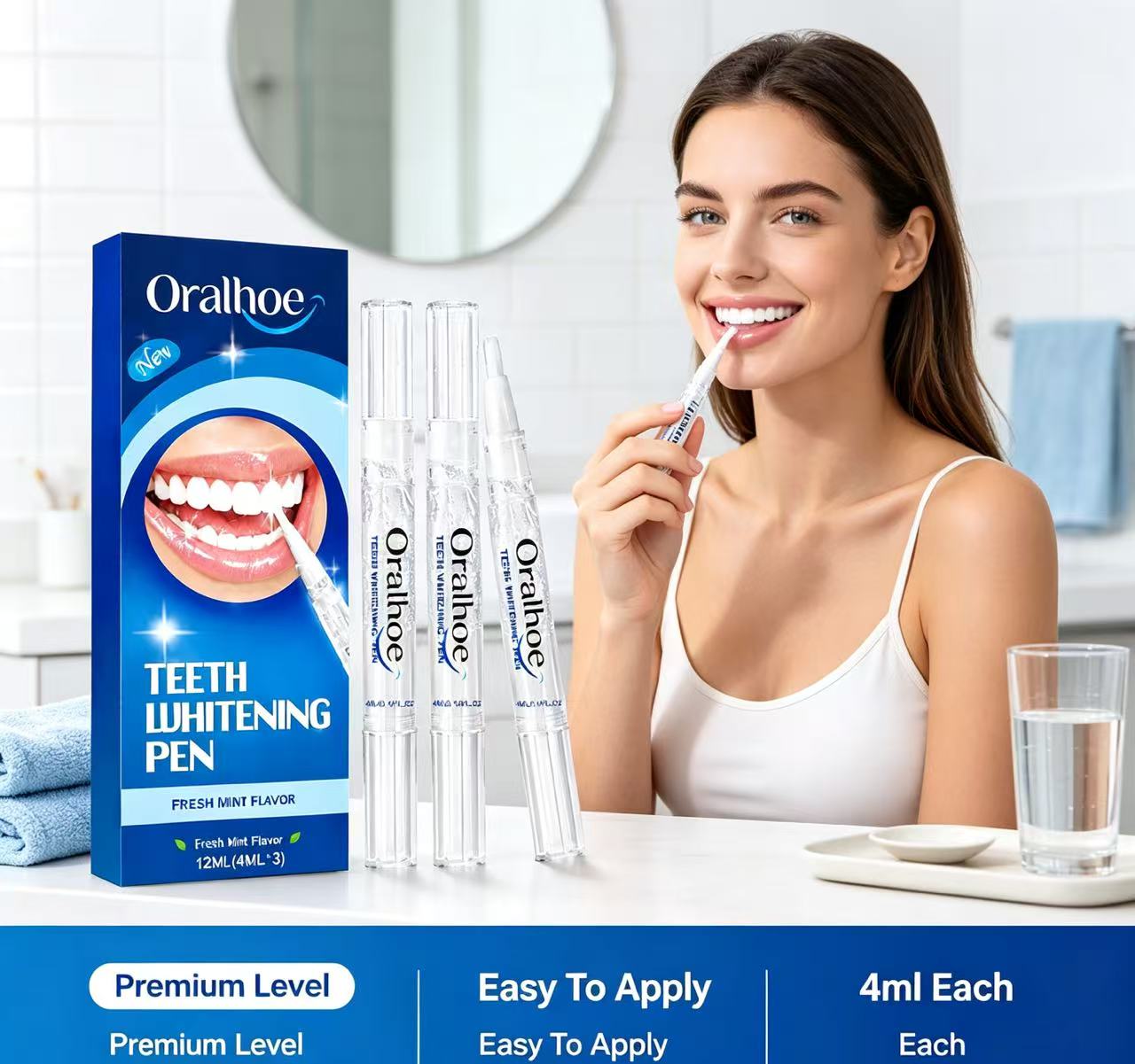 Teeth Whitening Pens - Набор из 3 штук: ручка для