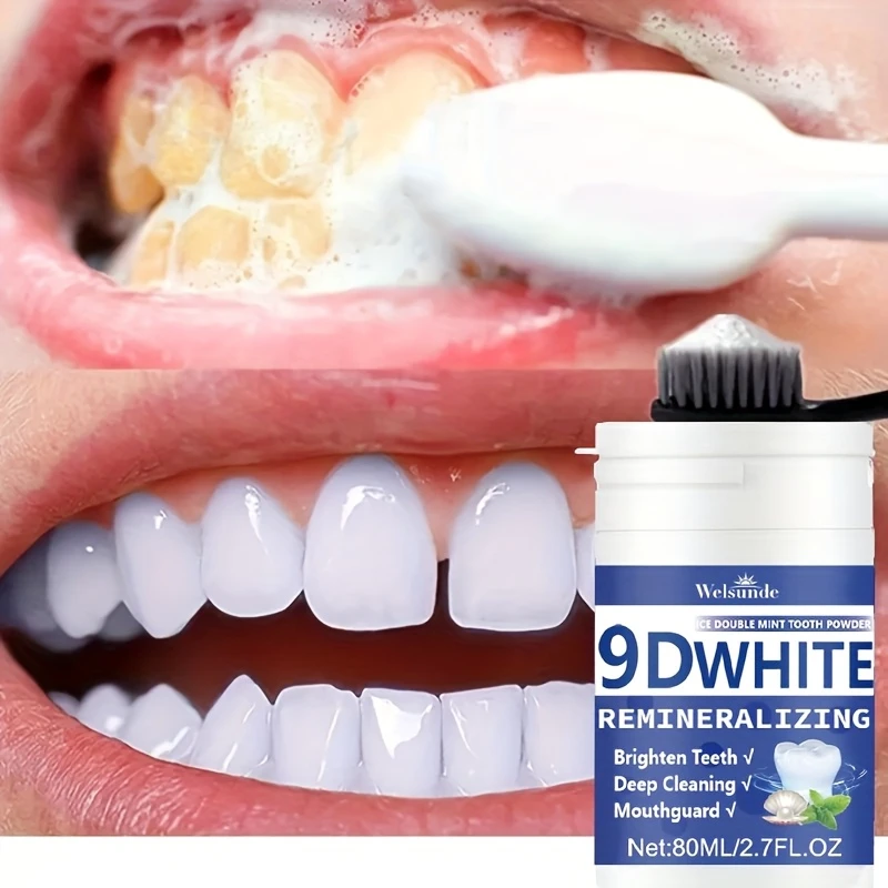Teeth Whitening Near Me - 9D Белый реминерализующий зубной порошок с